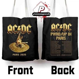 AC DC Paris PWR UP Tour 2025 Event Tote At Stade De France Paris France On August 9th And 13th 2025 Canvas Tote Bag
