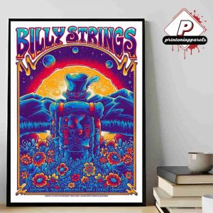 Billy Strings Event Artwork Poster By Helen Kennedy At Mt Adams Center Missoula MT On August 16th 2025 Home Decor Poster Canvas