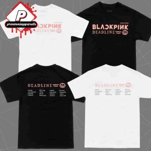 Blackpink Deadline World Tour 2025 World Tour Tee Merchandise Limited Two Sided Unisex T-Shirt