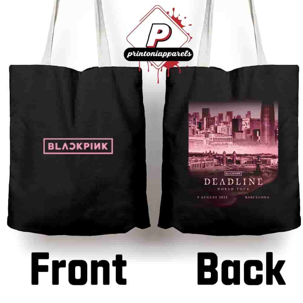 Blackpink Deadline World Tour Exclusive Event Tote Barcelona At Stadi Olimpic Spain On August 9th 2025 Canvas Tote Bag Blackpink Deadline World Tour Exclusive Event Tote Barcelona At Stadi Olimpic Spain On August 9th 2025 Canvas Tote Bag