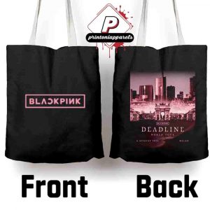 Blackpink Deadline World Tour Exclusive Event Tote Milan At Impodromo Snai La Maura On August 6th 2025 Canvas Tote Bag