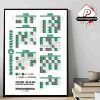 Miami Heat Official 2025-2026 NBA Season Schedule Home Decor Poster Canvas