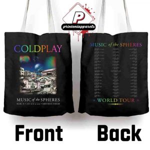 Coldplay 2025 Miami Music Of The Spheres Limited Edition Tour Bag At Hard Rock Stadium Florida On July 26th And 27th 2025 Canvas Tote Bag