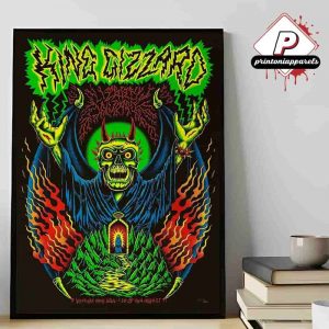 King Gizzard And The Lizard Wizard Artwork Event Poster By Amy Jean At Westville Music Bowl New Haven CT On July 30th 2025 Home Decor Poster Canvas