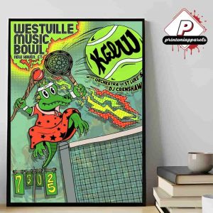 King Gizzard And The Lizard Wizard Artwork Event Poster By Birth Creat Rot At Westville Music Bowl New Haven CT On July 30th 2025 Home Decor Poster Canvas