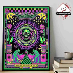 King Gizzard And The Lizard Wizard Artwork Poster At The Rady Shell At Jacobs Park San Diego CA On August 11th 2025 Home Decor Poster Canvas