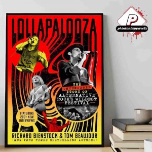 Lollapalooza 2025 Poster The Uncensored Story Of Alternative Rock Wildfest Festival Home Decor Poster Canvas