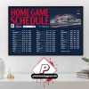 New York Knicks Official 2025-2026 NBA Season Schedule Home Decor Poster Canvas