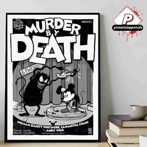 Murder By Death And Friends Denver Shows Poster At Gothic Theatre Denver CO On August 21st And 22nd 2025 Home Decor Poster Canvas