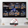 Miami Heat Official 2025-2026 NBA Season Schedule Home Decor Poster Canvas