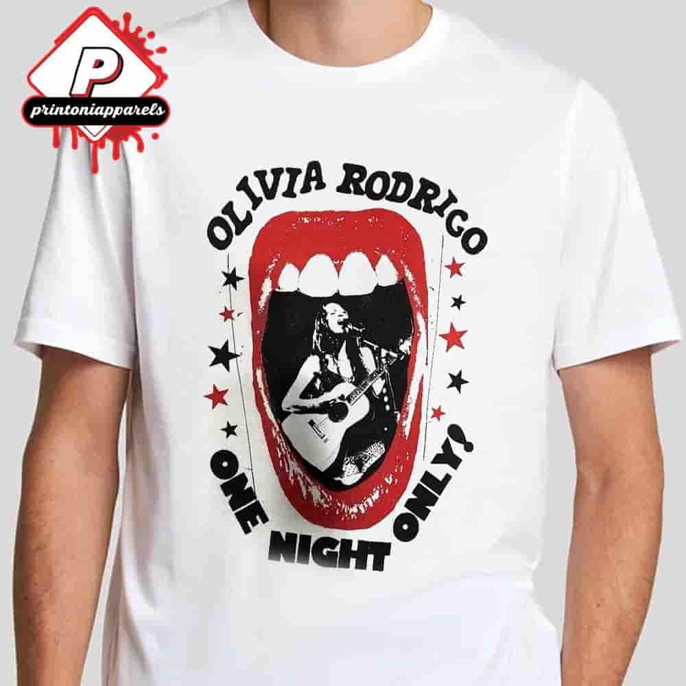 Olivia Rodrigo Butterfly Lollapalooza 2025 Exclusive White Tee One Night Only Merch Limited Unisex T-Shirt Olivia Rodrigo Butterfly Lollapalooza 2025 Exclusive White Tee One Night Only Merch Limited Unisex T-Shirt