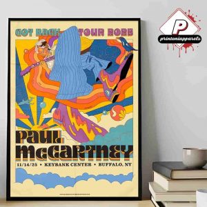 Paul McCartney Got Back Tour 2025 At Keybank Center Buffalo NY On November 14th 2025 Home Decor Poster Canvas