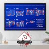 Cleveland Cavaliers Official 2025-2026 NBA Season Schedule Home Decor Poster Canvas
