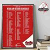 Portland Trail Blazers Official 2025-2026 NBA Season Schedule Home Decor Poster Canvas