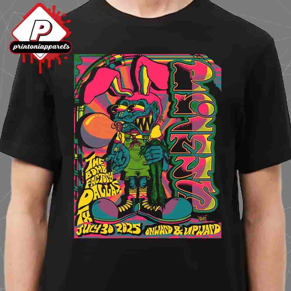 Primus Onward And Upward Tour Event Poster For Show At The Bomb Factory Dallas TX On July 30th 2025 Classic T-Shirt Primus Onward And Upward Tour Event Poster For Show At The Bomb Factory Dallas TX On July 30th 2025 Classic T-Shirt