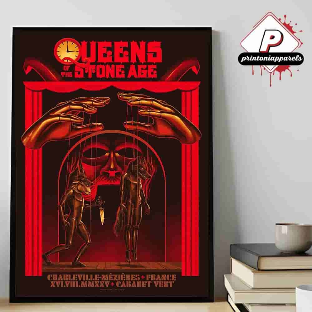 Queens Of The Stone Age Event Poster At Cabaret Vert Charleville Mezieres FR On August 16th 2025 Home Decor Poster Canvas Queens Of The Stone Age Event Poster At Cabaret Vert Charleville Mezieres FR On August 16th 2025 Home Decor Poster Canvas