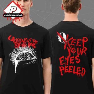 Queens Of The Stone Age Keep Your Eyes Peeled Black Tee Two Sided Unisex T-Shirt