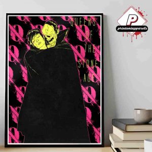 Queens Of The Stone Age Like Clockwork Flocked Blacklight Poster Home Decor Poster Canvas