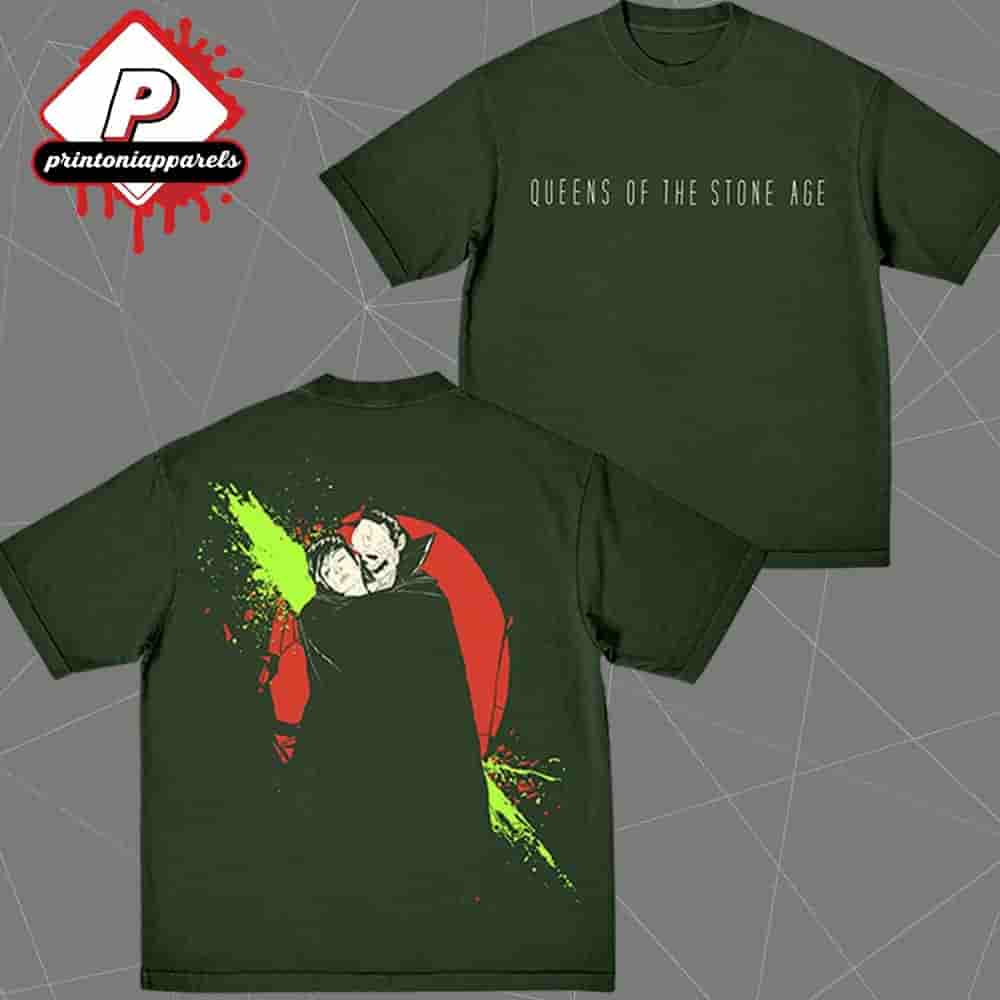 Queens Of The Stone Age Like Clockwork Tee Merchandise Limited Two Sided Unisex T-Shirt Queens Of The Stone Age Like Clockwork Tee Merchandise Limited Two Sided Unisex T-Shirt