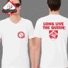 Olivia Rodrigo Butterfly Lollapalooza 2025 Exclusive White Tee Tour List Two Sided Unisex T-Shirt