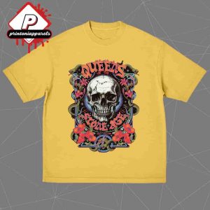 Queens Of The Stone Age Skull Collage Tee Merchandise Limited Unisex T-Shirt