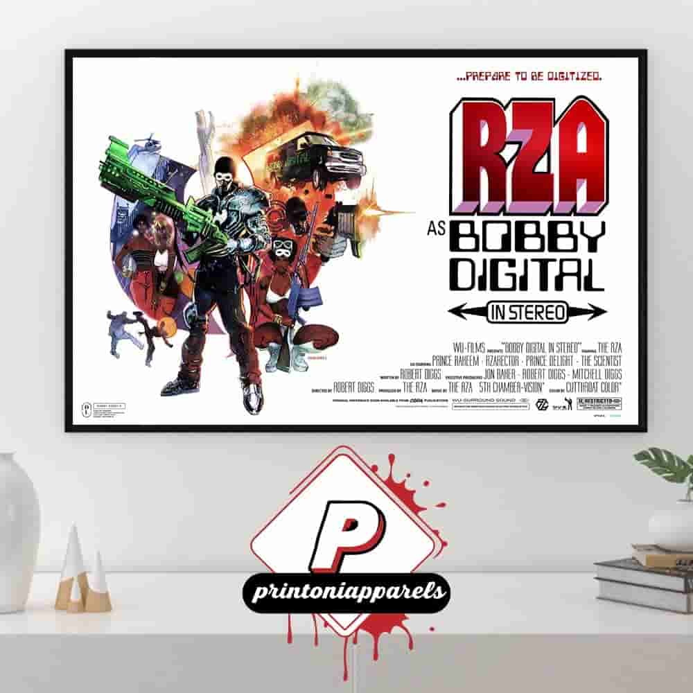 RZA Prepare To Be Digitized Iconic Cover Artwork For First Solo Album Bobby Digital In Stereo English Version Home Decor Poster Canvas RZA Prepare To Be Digitized Iconic Cover Artwork For First Solo Album Bobby Digital In Stereo English Version Home Decor Poster Canvas