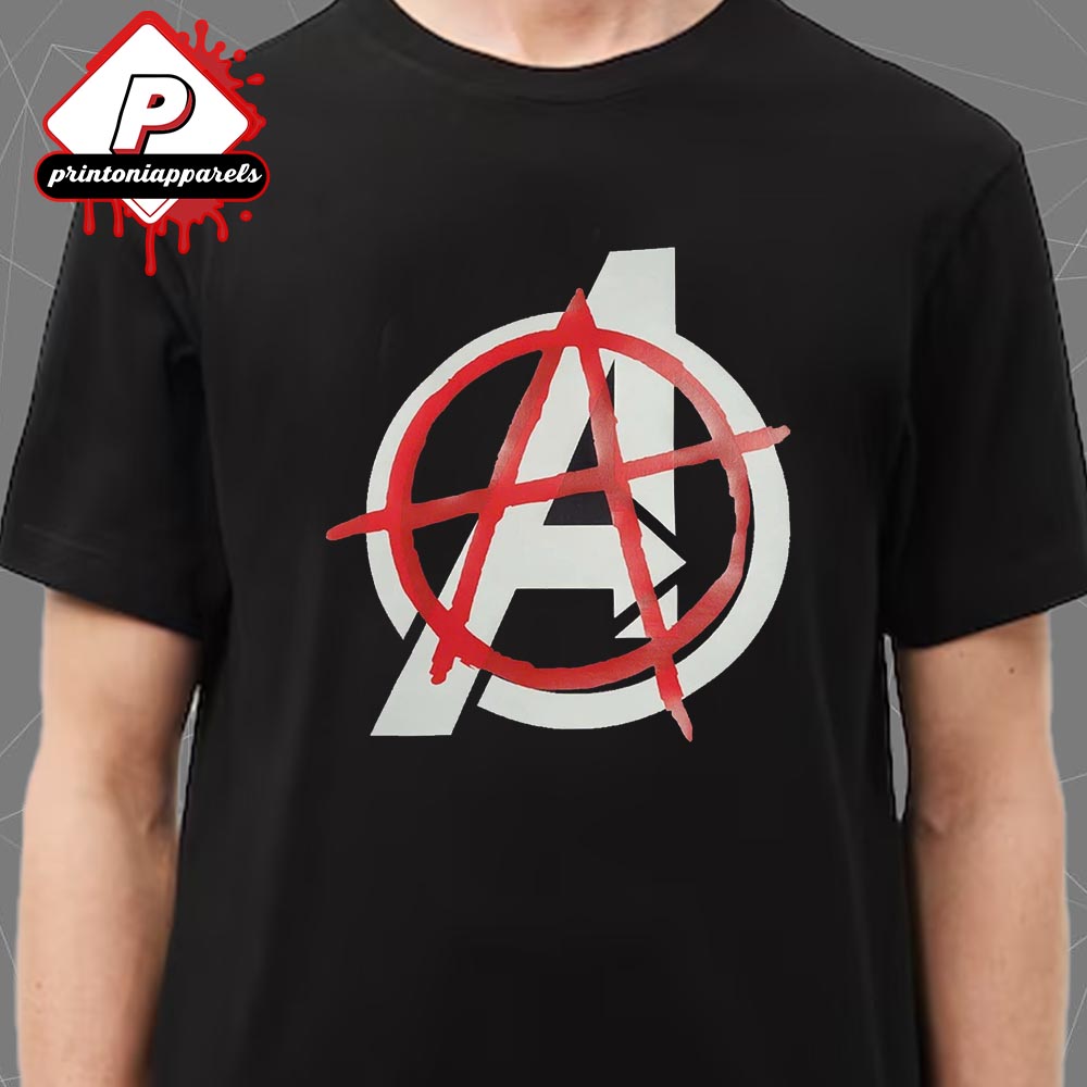 Ryan Reynolds With Red Drawing Avenger Logo Deadpool Will Return In Avengers Doomsday Unisex T-Shirt Ryan Reynolds With Red Drawing Avenger Logo Deadpool Will Return In Avengers Doomsday Unisex T-Shirt