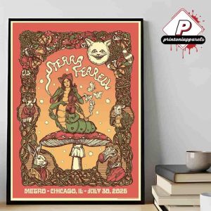 Sierra Ferrell At Lollapalooza Official Poster At Metro Chicago IL On July 30th 2025 Home Decor Poster Canvas