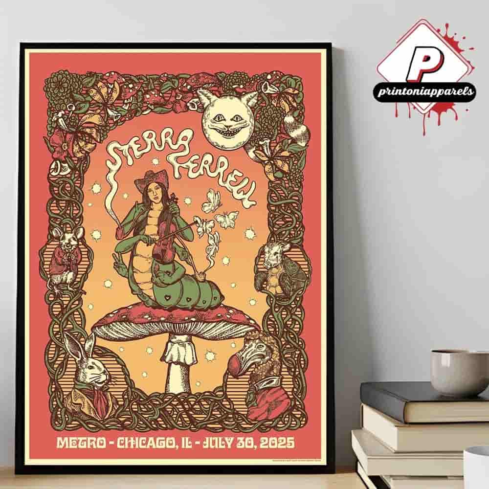 Sierra Ferrell At Lollapalooza Official Poster At Metro Chicago IL On July 30th 2025 Home Decor Poster Canvas Sierra Ferrell At Lollapalooza Official Poster At Metro Chicago IL On July 30th 2025 Home Decor Poster Canvas