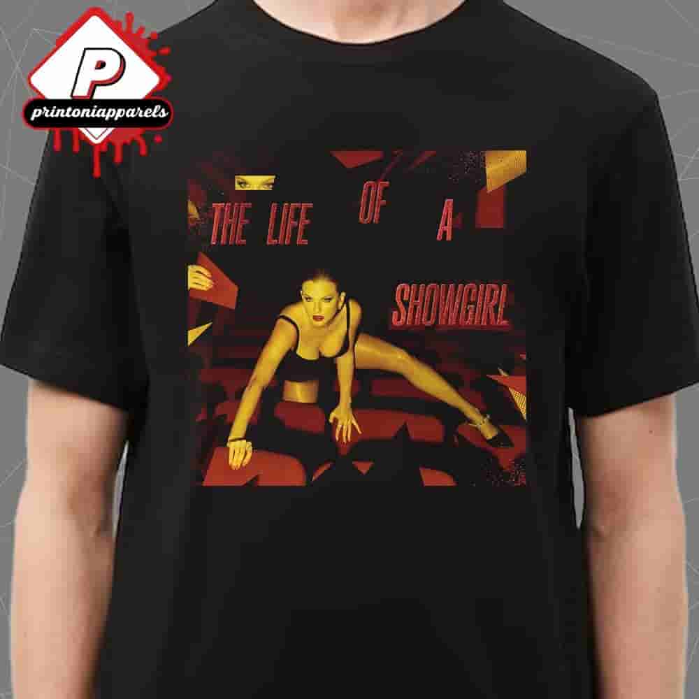 Taylor Swift New Album The Life of a Showgirl Cover Poster It’s Frightening Edition Unisex T-Shirt Taylor Swift New Album The Life of a Showgirl Cover Poster It’s Frightening Edition Unisex T-Shirt