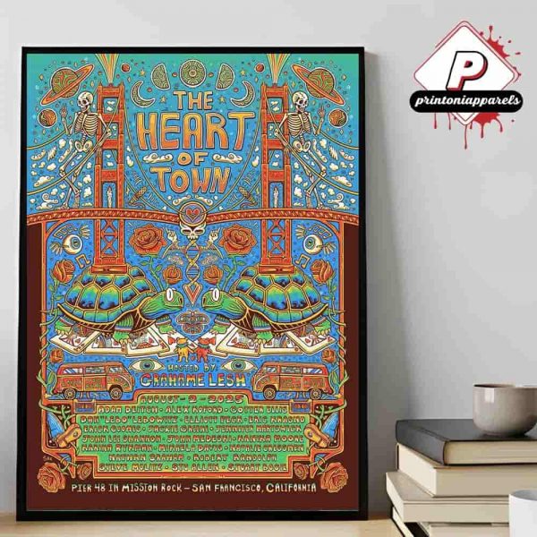 The Heart Of Town Hosted By Grahame Lesh At Pier 48 In Misson Rock San Francisco CA On August 2nd 2025 Home Decor Poster Canvas