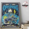 The Offspring Supercharged Tour 2025 Event Poster At Wantagh NY On August 3rd 2025 Home Decor Poster Canvas