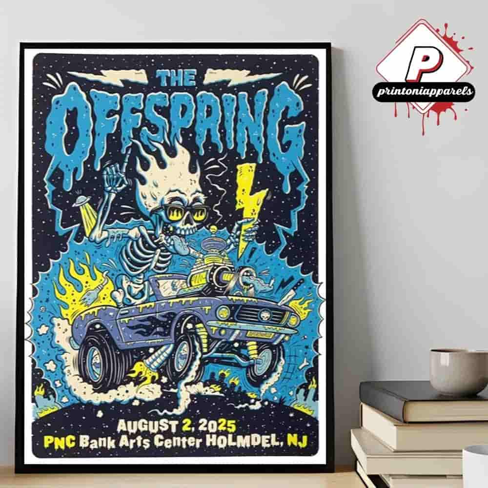 The Offspring Supercharged Tour 2025 Event Poster At PNC Bank Arts Center Holmdel NJ On August 2nd 2025 Home Decor Poster Canvas The Offspring Supercharged Tour 2025 Event Poster At PNC Bank Arts Center Holmdel NJ On August 2nd 2025 Home Decor Poster Canvas