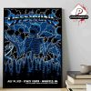 Primus Onward And Upward Tour Event Poster For Show At The Bomb Factory Dallas TX On July 30th 2025 Home Decor Poster Canvas