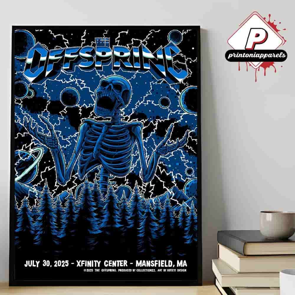 The Offspring Supercharged Tour 2025 Event Poster At Xfinity Center Mansfield MA On July 30th 2025 Home Decor Poster Canvas The Offspring Supercharged Tour 2025 Event Poster At Xfinity Center Mansfield MA On July 30th 2025 Home Decor Poster Canvas