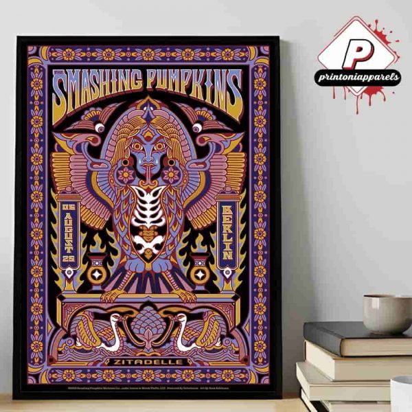 The Smashing Pumpkins Event Artwork Poster At Zitadelle Berlin On August 6th 2025 Home Decor Poster Canvas