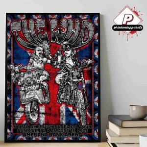 The Who Band At North American Farewell Tour 2025 Poster At Amerant Bank Arena Sunrise FL On August 16th 2025 Home Decor Poster Canvas