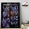 Utah Jazz Official 2025-2026 NBA Season Schedule Home Decor Poster Canvas